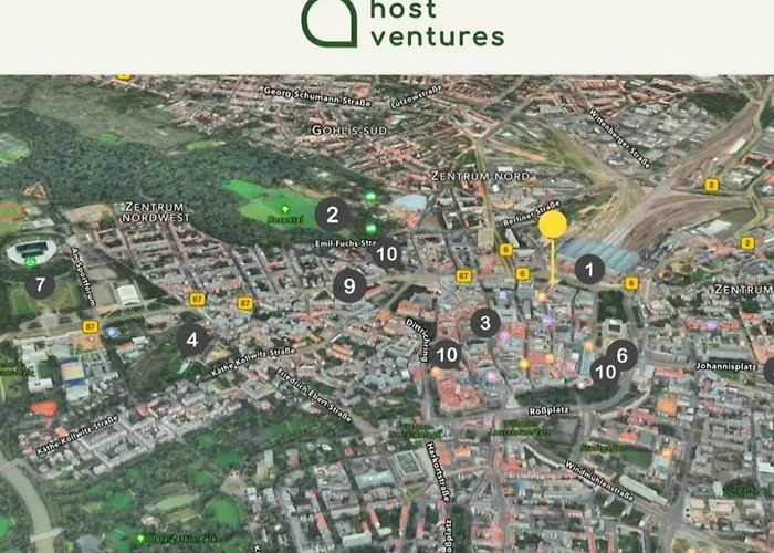 View - Dachterrasse - Privater Parkplatz * Leipzig