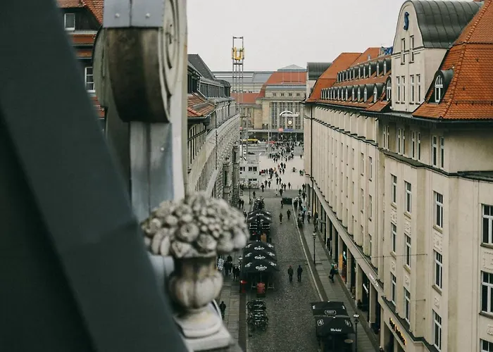 View - Dachterrasse - Privater Parkplatz Апартаменты Лейпциг