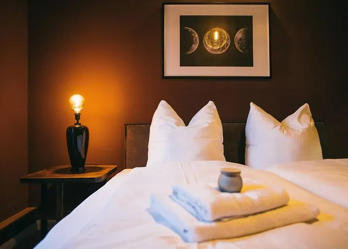 View - Dachterrasse - Privater Parkplatz شقة *